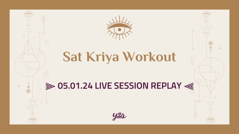 Your Om Sangha - Live Session - Sat Kriya Workout