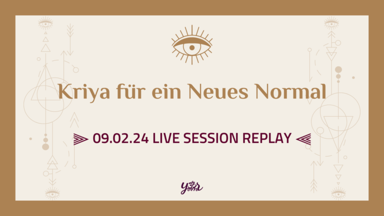 Your Om Sangha - Live Session - Kriya für ein Neues Normal